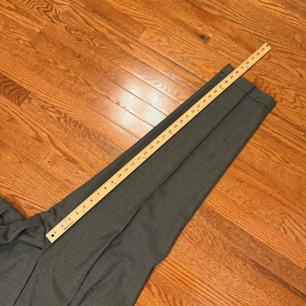 Ermenegildo Zegna Soft Wool Pleated Pants Fits Mens 34x30 Green Cuffed *READ